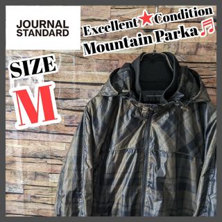 ジャーナルスタンダード(JOURNAL STANDARD)の【美品】マウンテンパーカー★合羽★ジャーナルスタンダード M チェック柄 メンズ(マウンテンパーカー)