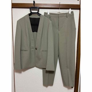 THE SUIT COMPANY - THE SUIT COMPANY スーツ セットアップ カーキ