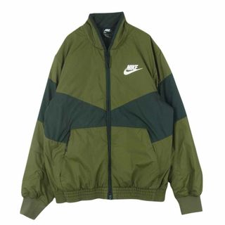 ナイキ(NIKE)のNIKE ナイキ CD9235-395 NSW SYNTHETIC FILL FZ シンセティック フィル ボンバー ジャケット カーキ系 ブラック系 L【中古】(ブルゾン)