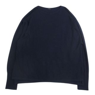 COMOLI コモリ 21AW U03-06005 カシミア100％  コモリニット ハイゲージ ボートネック カシミヤ ニット ネイビー系【中古】