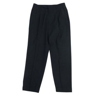 COMOLI - COMOLI コモリ 20SS R01-03001 ウール 2タックパンツ スラックス テーパード ブラック系 1【中古】