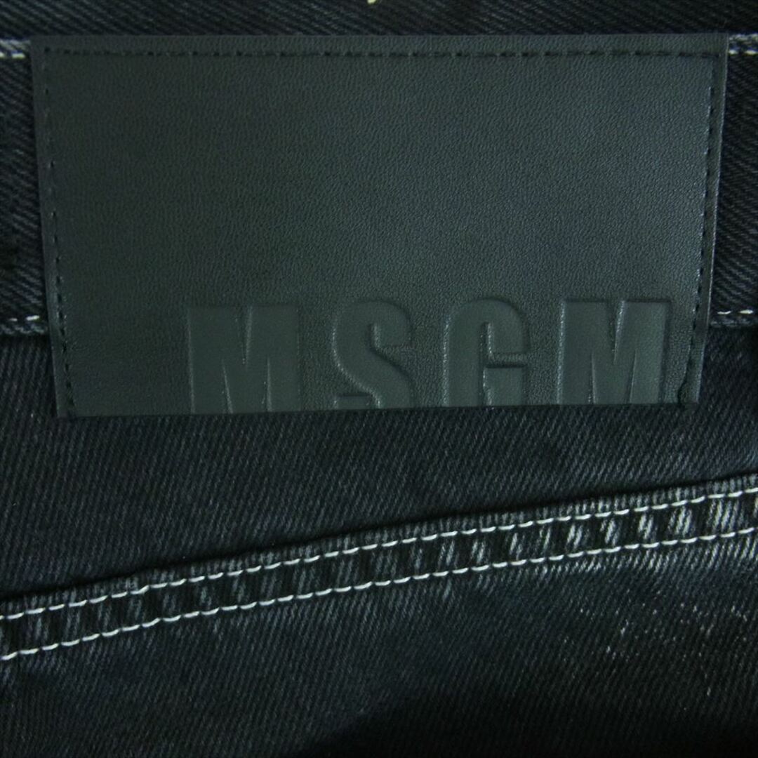 MSGM(エムエスジイエム)のMSGM エムエスジーエム 3340MP49L イタリア製 Jeans bleached hands ブリーチ ジーンズ デニム パンツ 加工 ブラック系 グレー系 44【中古】 レディースのパンツ(デニム/ジーンズ)の商品写真