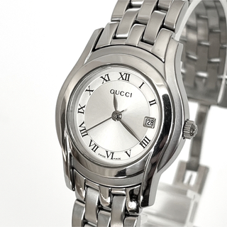 グッチ(Gucci)のグッチ GUCCI 5500L レディース腕時計 磨き済み 電池新品 s1570(腕時計)