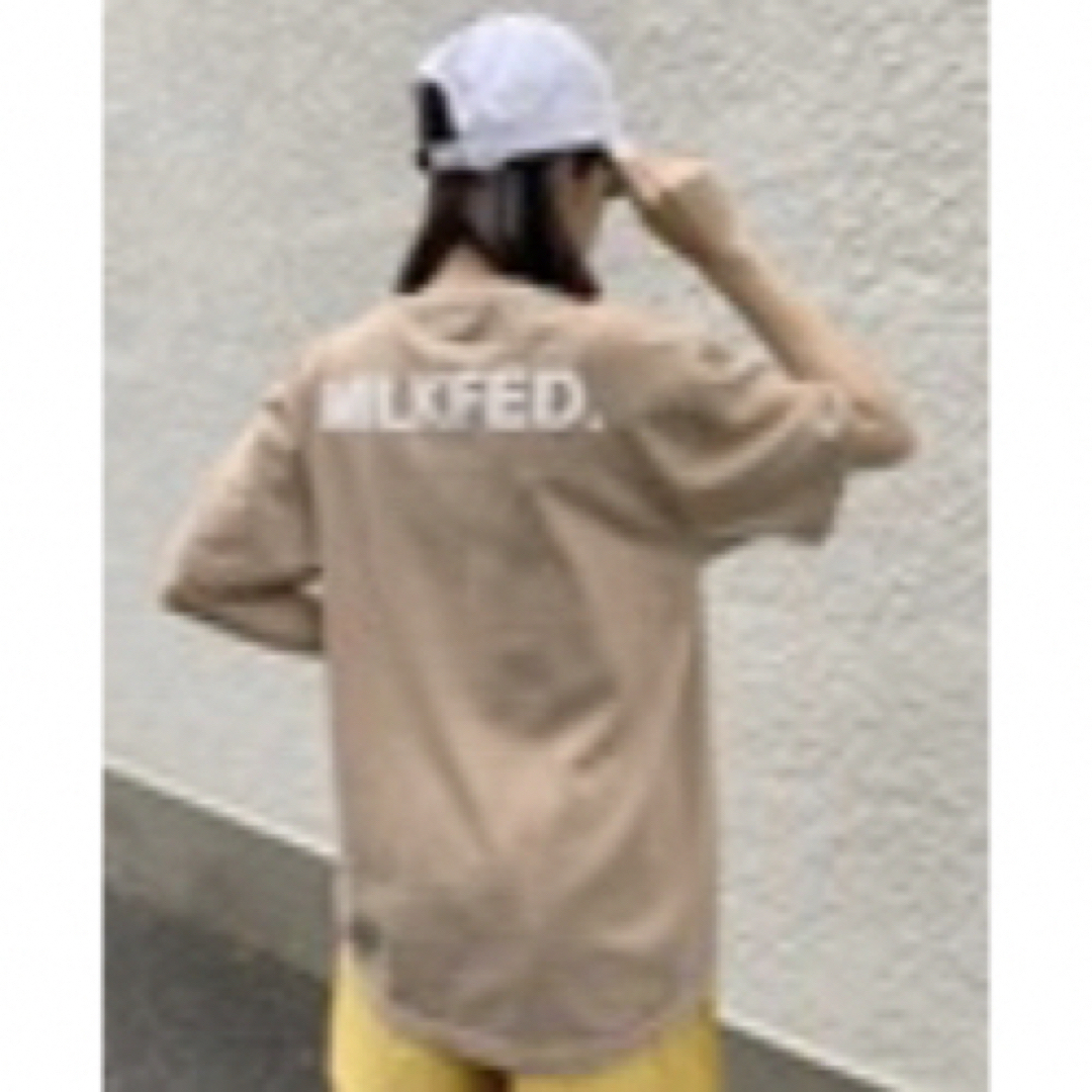 MILKFED.(ミルクフェド)の☆タイムセール！MILK FED.☆人気ロゴTシャツベージュS メンズのトップス(Tシャツ/カットソー(半袖/袖なし))の商品写真