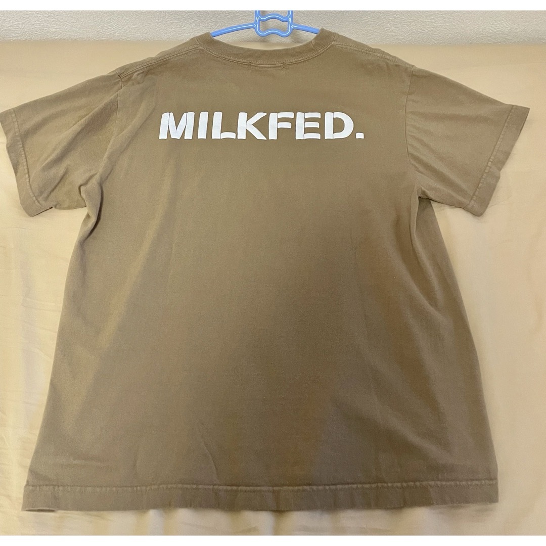 MILKFED.(ミルクフェド)の☆タイムセール！MILK FED.☆人気ロゴTシャツベージュS メンズのトップス(Tシャツ/カットソー(半袖/袖なし))の商品写真