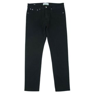 カルバンクラインジーンズ CALVIN KLEIN JEANS J324485 ストレート パンツ ワンポイント ロゴ ストレッチ ブラック系 W33 L32【中古】(デニム/ジーンズ)