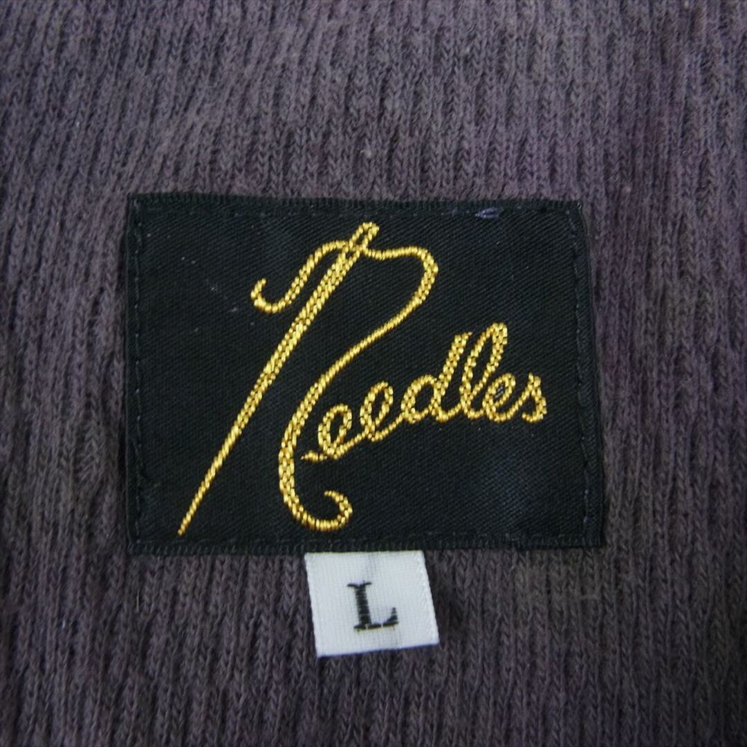 Needles(ニードルス)のNeedles ニードルス J0540 L/S Crew Neck Tee Cotton Thermal クルーネック コットン サーマル カットソー パープル系 M【中古】 メンズのトップス(シャツ)の商品写真