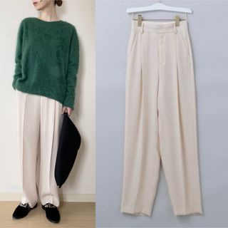 6 (ROKU) - 6 ROKU GEORGETTE TUCK PANTS ジョーゼットタックパンツ