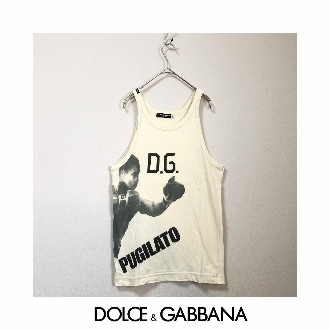 DOLCE&GABBANA(ドルチェアンドガッバーナ)のDOLCE&GABBANA ドルガバ タンクトップ Tシャツ 古着 メンズ M メンズのトップス(タンクトップ)の商品写真