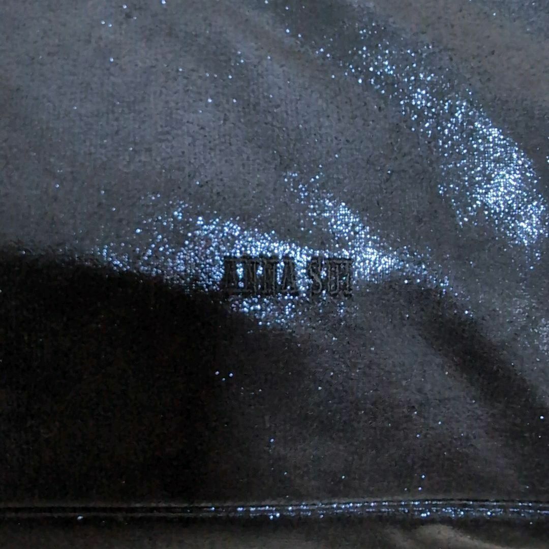 ANNA SUI(アナスイ)の美品✨ANNA SUIアナスイ　トートバッグ　ネイビー　ラメ　A4可能 レディースのバッグ(トートバッグ)の商品写真