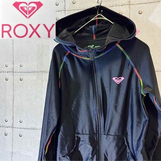 Roxy - Roxyロキシー　レディースラッシュガード  S 　ビックプリント　ブラック