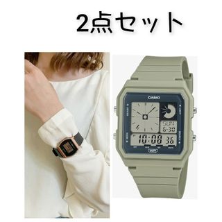 カシオ(CASIO)の大人気チープカシオ腕時計デジタル2点セット(腕時計)