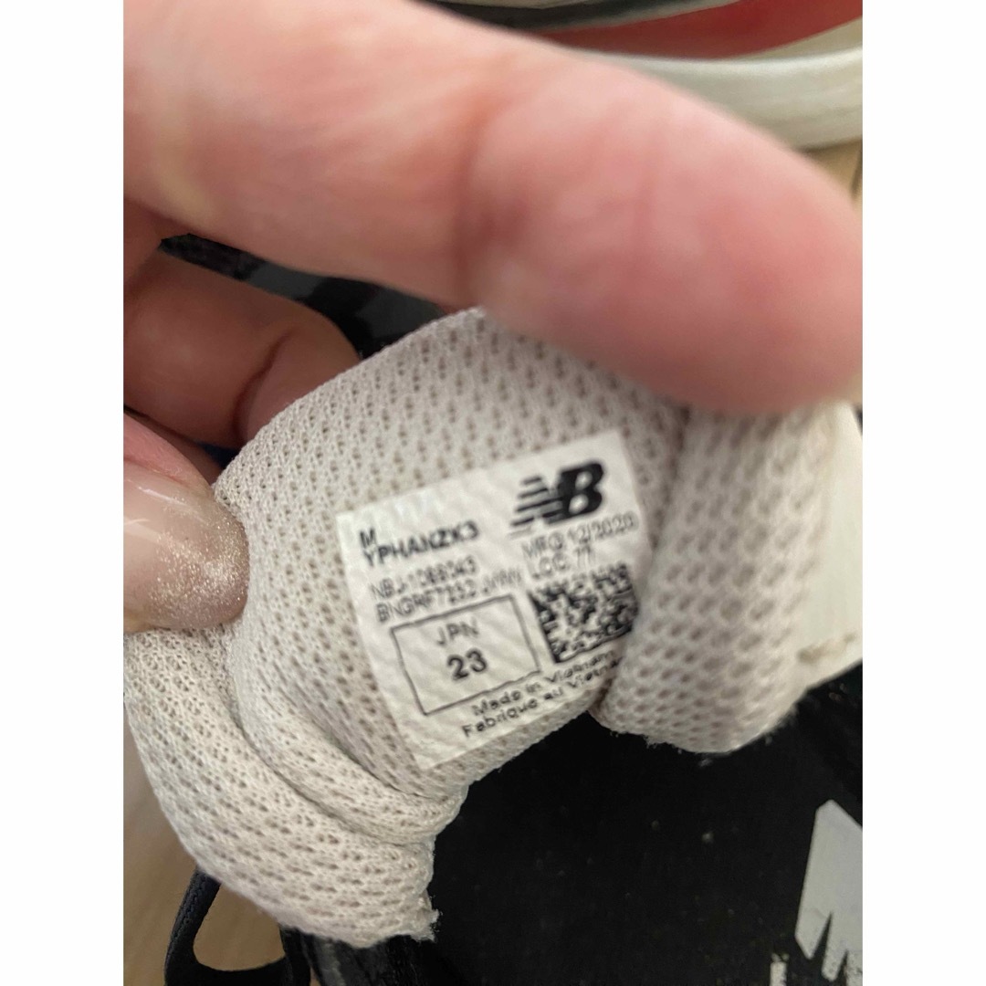 New Balance(ニューバランス)のニューバランス　子供　靴　23cm  HANZO キッズ/ベビー/マタニティのキッズ靴/シューズ(15cm~)(スニーカー)の商品写真