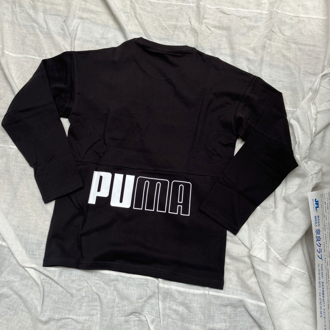 PUMA(プーマ)の新品未使用品　PUMA プーマ　XLサイズ　長袖Tシャツ　黒　カジュアル メンズのトップス(Tシャツ/カットソー(七分/長袖))の商品写真