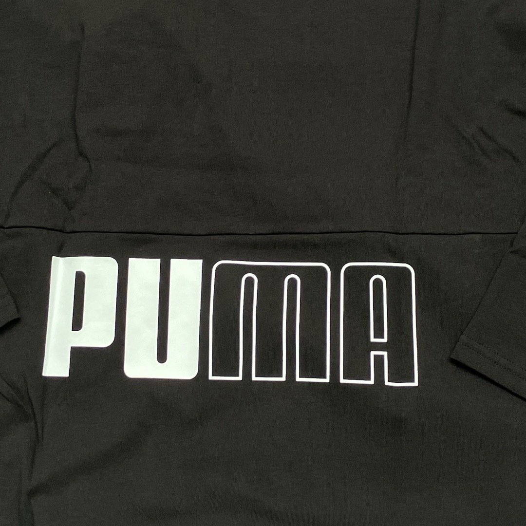 PUMA(プーマ)の新品未使用品　PUMA プーマ　XLサイズ　長袖Tシャツ　黒　カジュアル メンズのトップス(Tシャツ/カットソー(七分/長袖))の商品写真