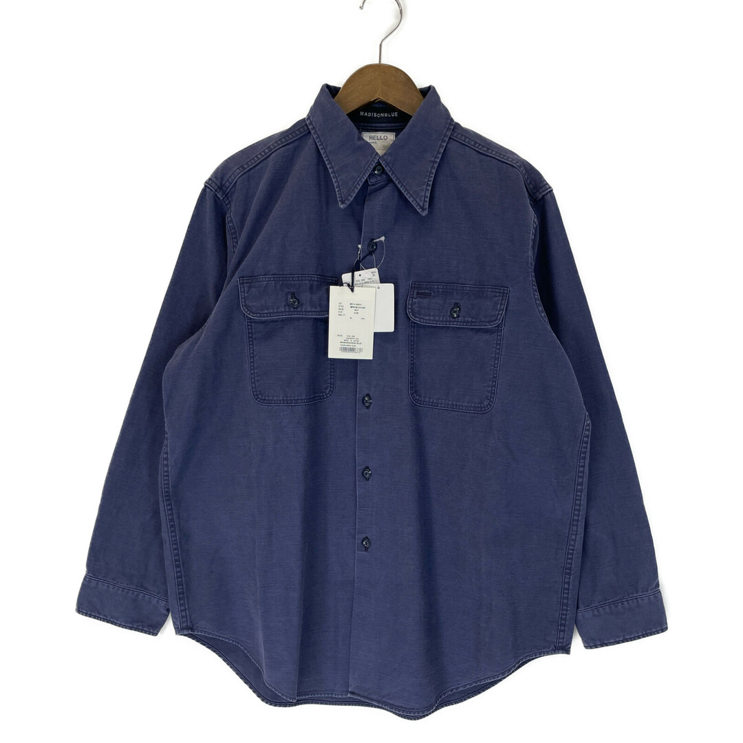 MADISONBLUE(マディソンブルー)のマディソンブルー ネイビー MB214-5030IE HAMPTON BACK SATIN SHIRT 2 レディースのレッグウェア(タイツ/ストッキング)の商品写真