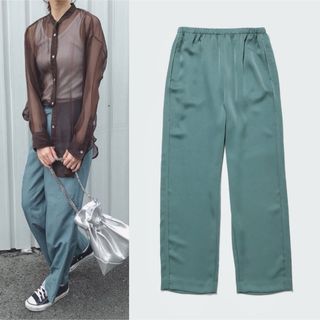 6 (ROKU) - 6(ROKU) NEW SATIN PANTS サテンパンツ