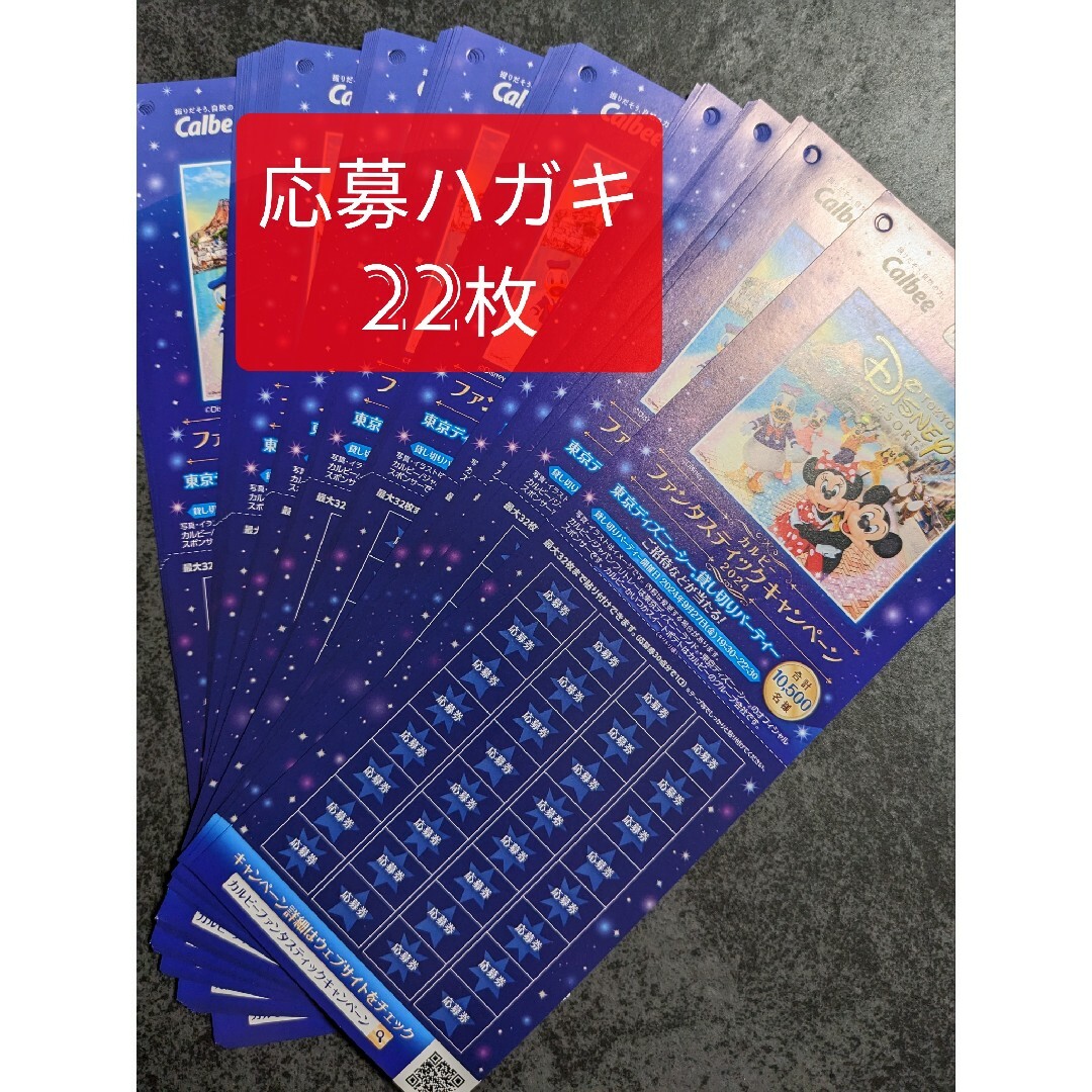 カルビー(カルビー)の【カルビー】ファンタスティックキャンペーン2024　ディズニー　応募ハガキ22枚 チケットのチケット その他(その他)の商品写真