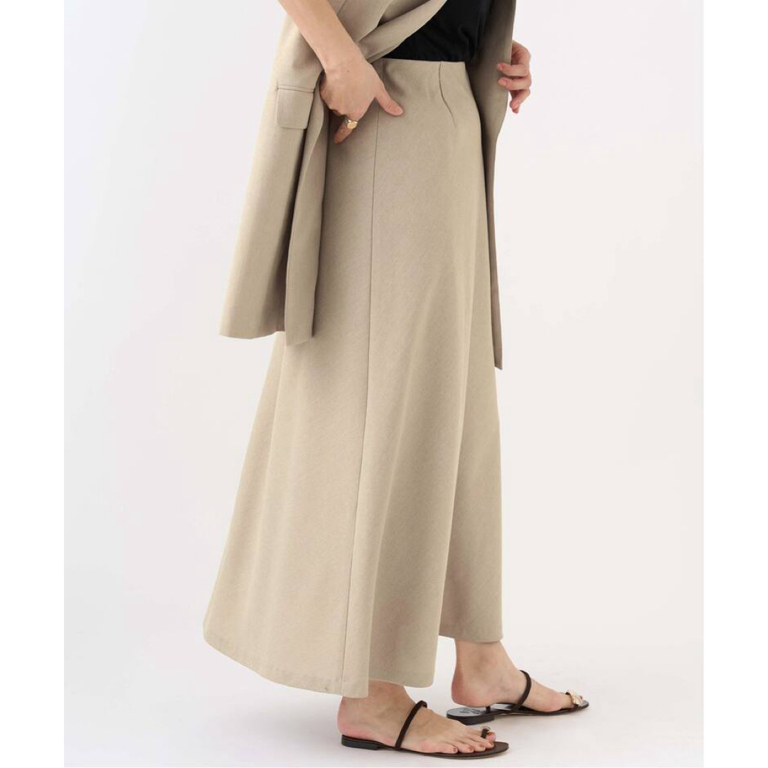 IENA(イエナ)のIENA  リネンライクフレアースカート ロングスカート レディースのスカート(ロングスカート)の商品写真