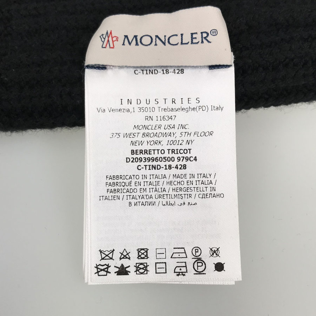 MONCLER(モンクレール)のモンクレール BERRETTO TRICOT 9960500 979C4 ユニセックス ニット帽 レディースの帽子(ニット帽/ビーニー)の商品写真