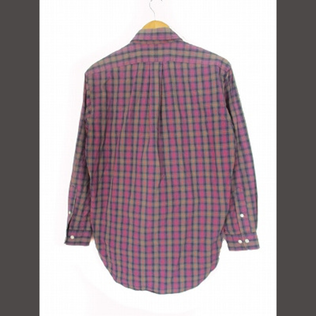 Ralph Lauren(ラルフローレン)のラルフローレン ボタンダウンシャツ 長袖シャツ チェック ピンク グリーン M レディースのトップス(シャツ/ブラウス(長袖/七分))の商品写真