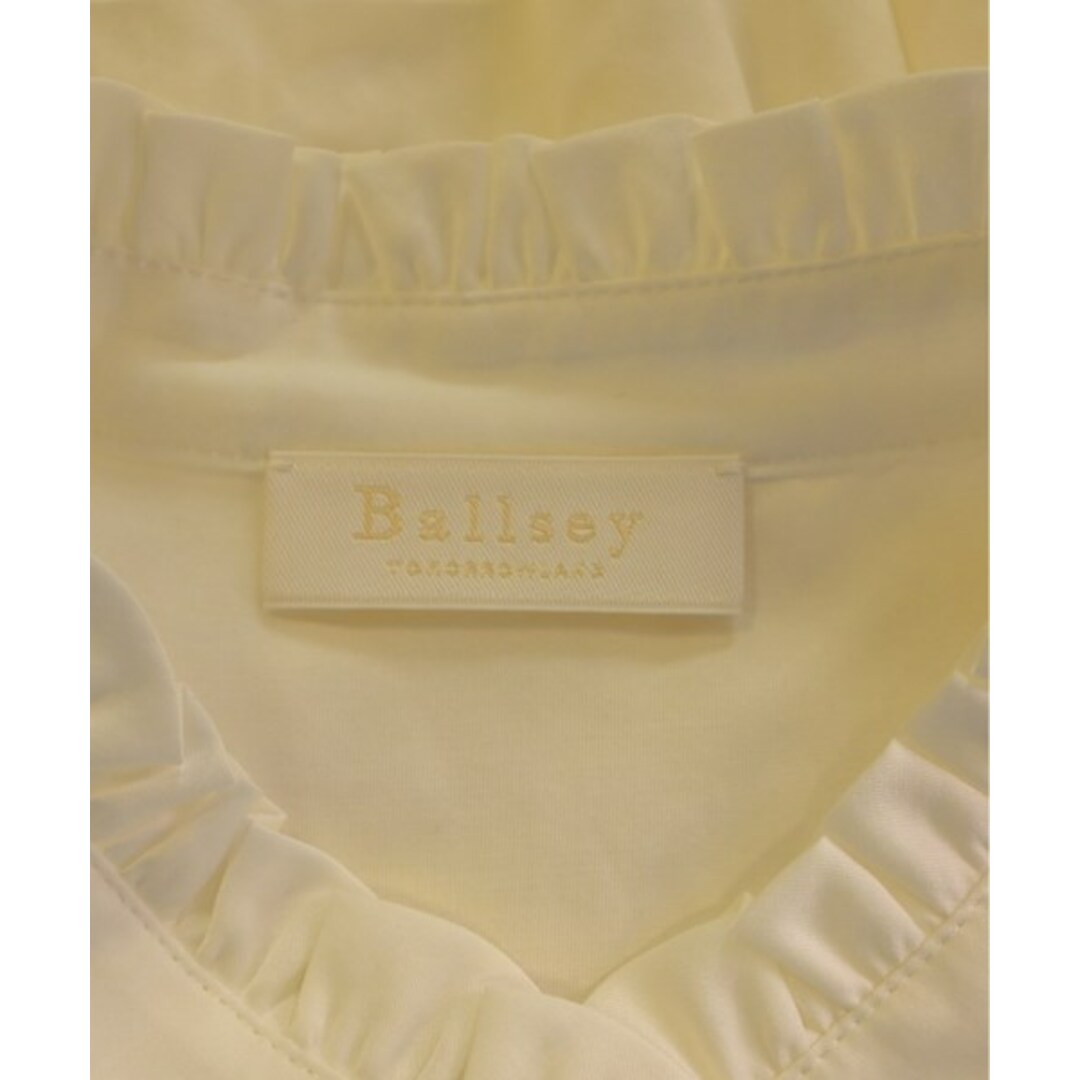 Ballsey(ボールジィ)のBallsey ボールジー カジュアルシャツ 36(M位) 白 【古着】【中古】 レディースのトップス(シャツ/ブラウス(長袖/七分))の商品写真