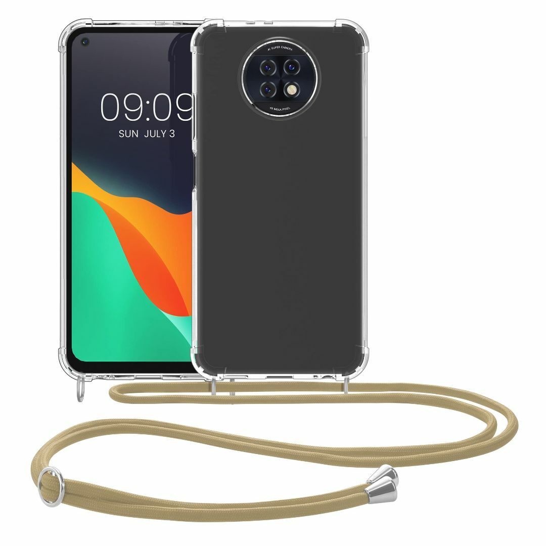 色:ゴールド透明kwmobile スマホショルダー 対応: Xiaomi  スマホ/家電/カメラのスマホアクセサリー(その他)の商品写真