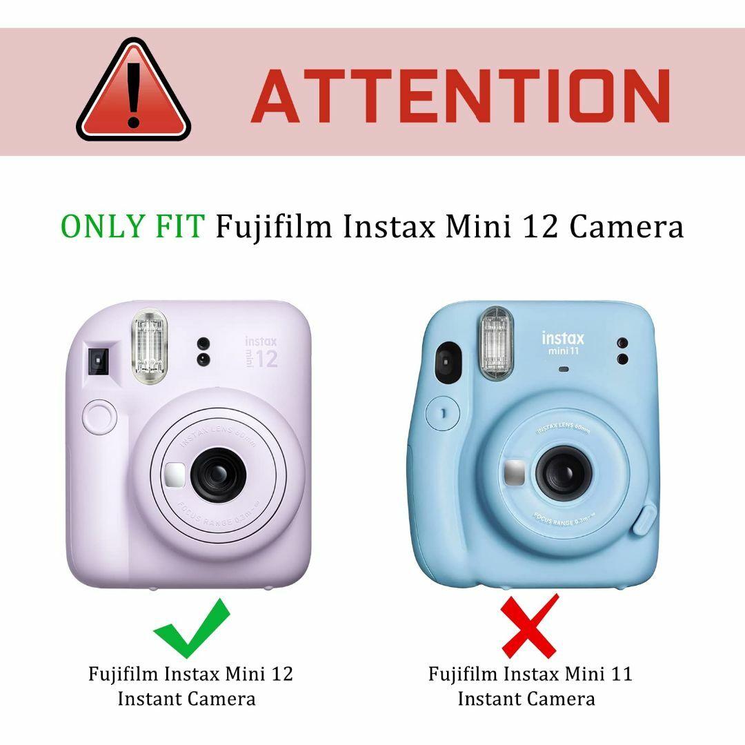 【色: クリア】Fintie FUJIFILM インスタントカメラ チェキ Fu スマホ/家電/カメラのカメラ(フィルムカメラ)の商品写真