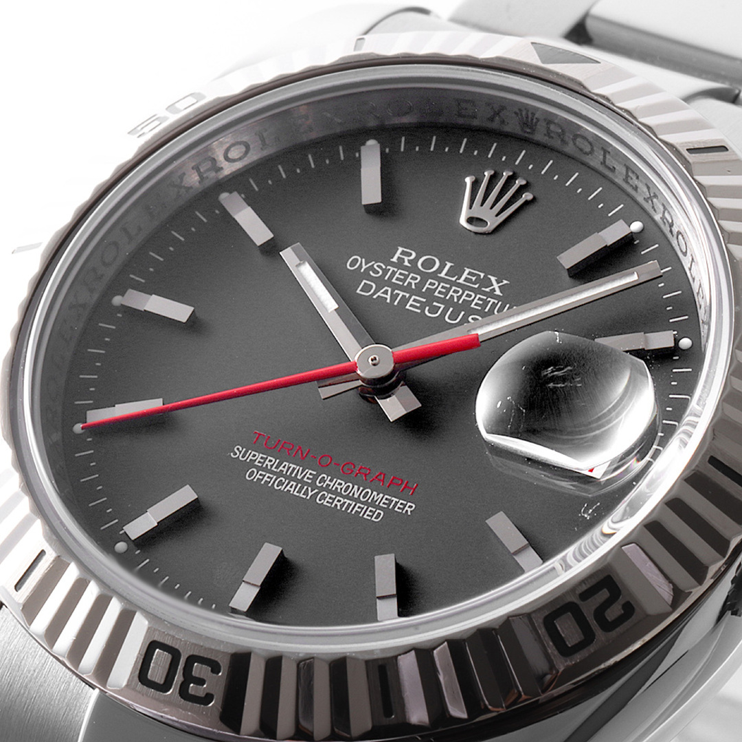 ROLEX(ロレックス)のロレックス ターノグラフ 116264 ブラック 3列 オイスターブレス Z番 メンズ 中古 腕時計 メンズの時計(腕時計(アナログ))の商品写真
