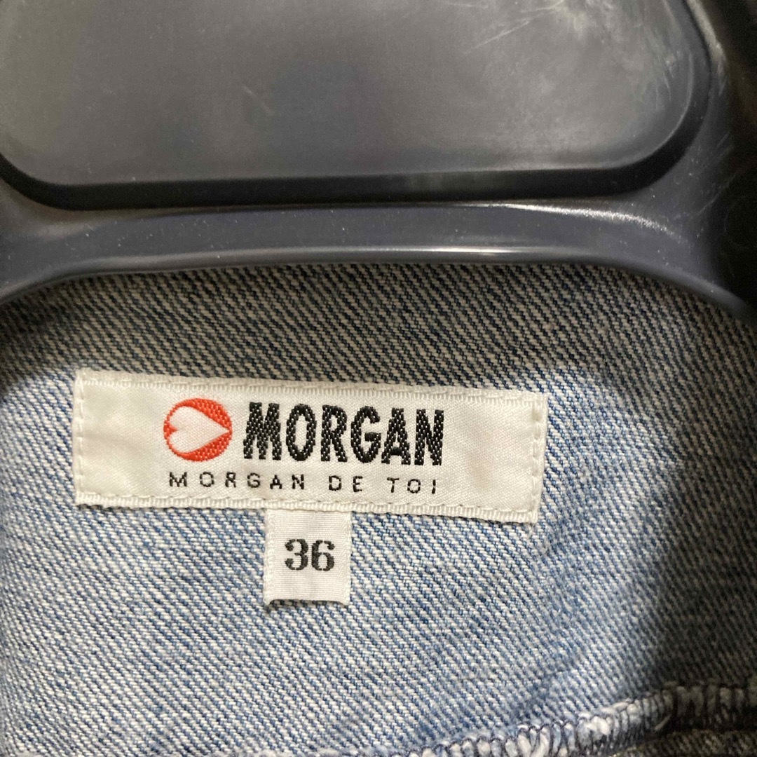 MORGAN(モルガン)のMORGANモルガン デニムジャケット レディースのジャケット/アウター(Gジャン/デニムジャケット)の商品写真