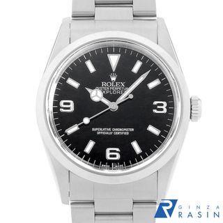 ロレックス(ROLEX)のロレックス エクスプローラーI 14270 ブラック A番 メンズ 中古 腕時計(腕時計(アナログ))