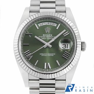 ロレックス(ROLEX)のロレックス デイデイト40 228239 オリーブグリーン ローマ ランダム番 メンズ 中古 腕時計(腕時計(アナログ))