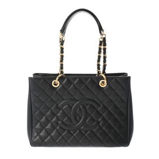 シャネル(CHANEL)のシャネル  GST グランドショッピングトート トートバッグ 黒(トートバッグ)