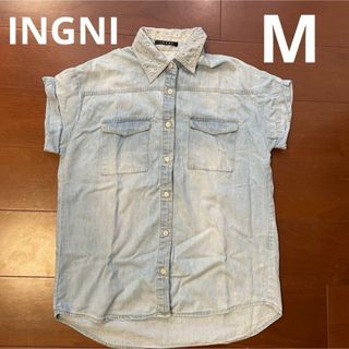 イング(INGNI)の【INGNI】M　半袖デニムシャツ レディース（Tシャツ・デニム・ライトブルー）(シャツ/ブラウス(半袖/袖なし))