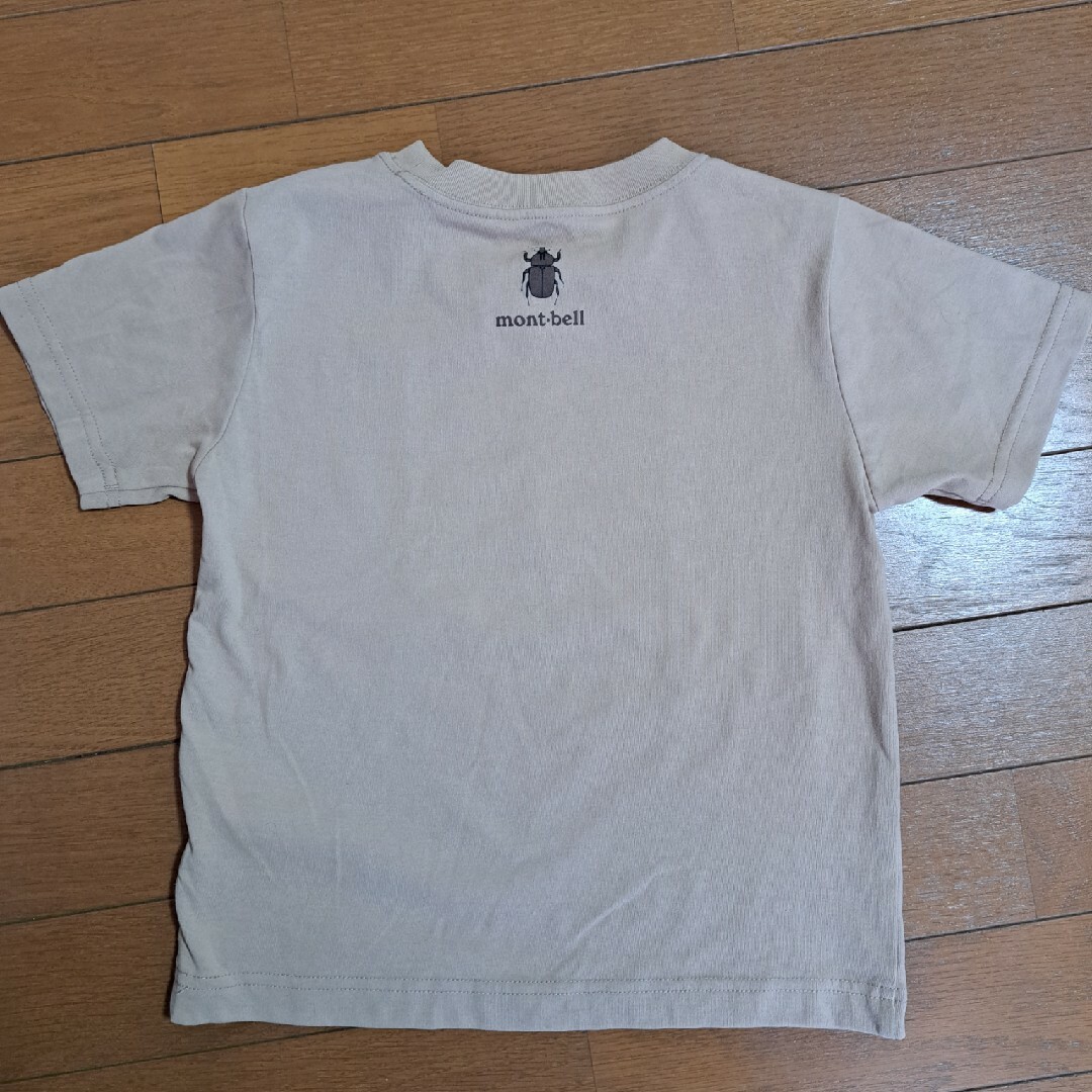 mont-bell　Tシャツ　120 タン　昆虫好きのお子様に！ キッズ/ベビー/マタニティのキッズ服男の子用(90cm~)(Tシャツ/カットソー)の商品写真