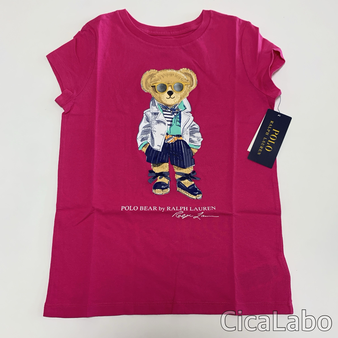 新品】ラルフローレン ポロベア Tシャツ サングラス ピンク XL 新品】ラルフローレン ポロベア Tシャツ サングラス ピンク XL