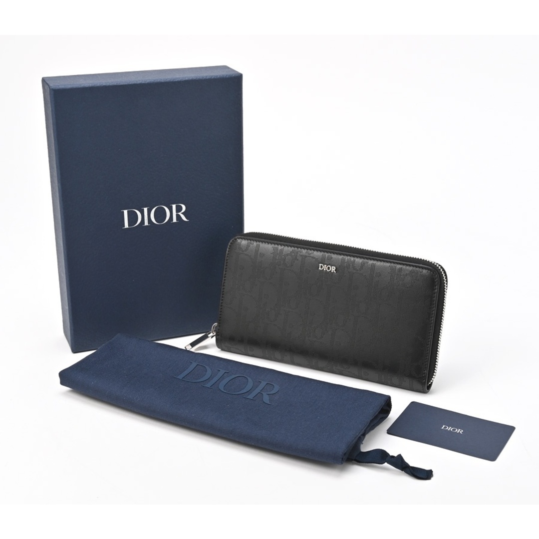 ディオール / DIOR    ロング ジップ ウォレット   2ESBC252VPD_H03E   オブリーク ギャラクシー レザー　ブラック  　【中古】 商品番号 S-155515 メンズのファッション小物(長財布)の商品写真