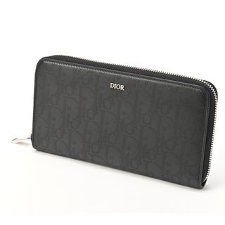 ディオール / DIOR    ロング ジップ ウォレット   2ESBC252VPD_H03E   オブリーク ギャラクシー レザー　ブラック  　【中古】 商品番号 S-155515(長財布)