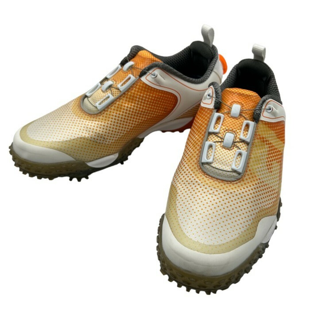 FootJoy(フットジョイ)のFOOT JOY フットジョイ ゴルフシューズ オレンジ 57344J 25.5cm スポーツ メンズ ダイヤル式 中古 W４ メンズの靴/シューズ(その他)の商品写真
