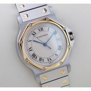 Cartier - 美品 カルティエ サントス オクタゴン コンビ ローマン LM Cartier 