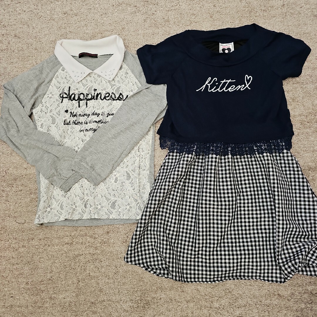 17点 女の子 まとめ売り 160 キッズ/ベビー/マタニティのキッズ服女の子用(90cm~)(Tシャツ/カットソー)の商品写真