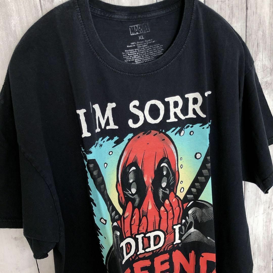 MARVEL(マーベル)のマーベル　スパイダーマン　オーバーサイズＸＬ　黒ブラック　100％コットン古着 メンズのトップス(Tシャツ/カットソー(半袖/袖なし))の商品写真