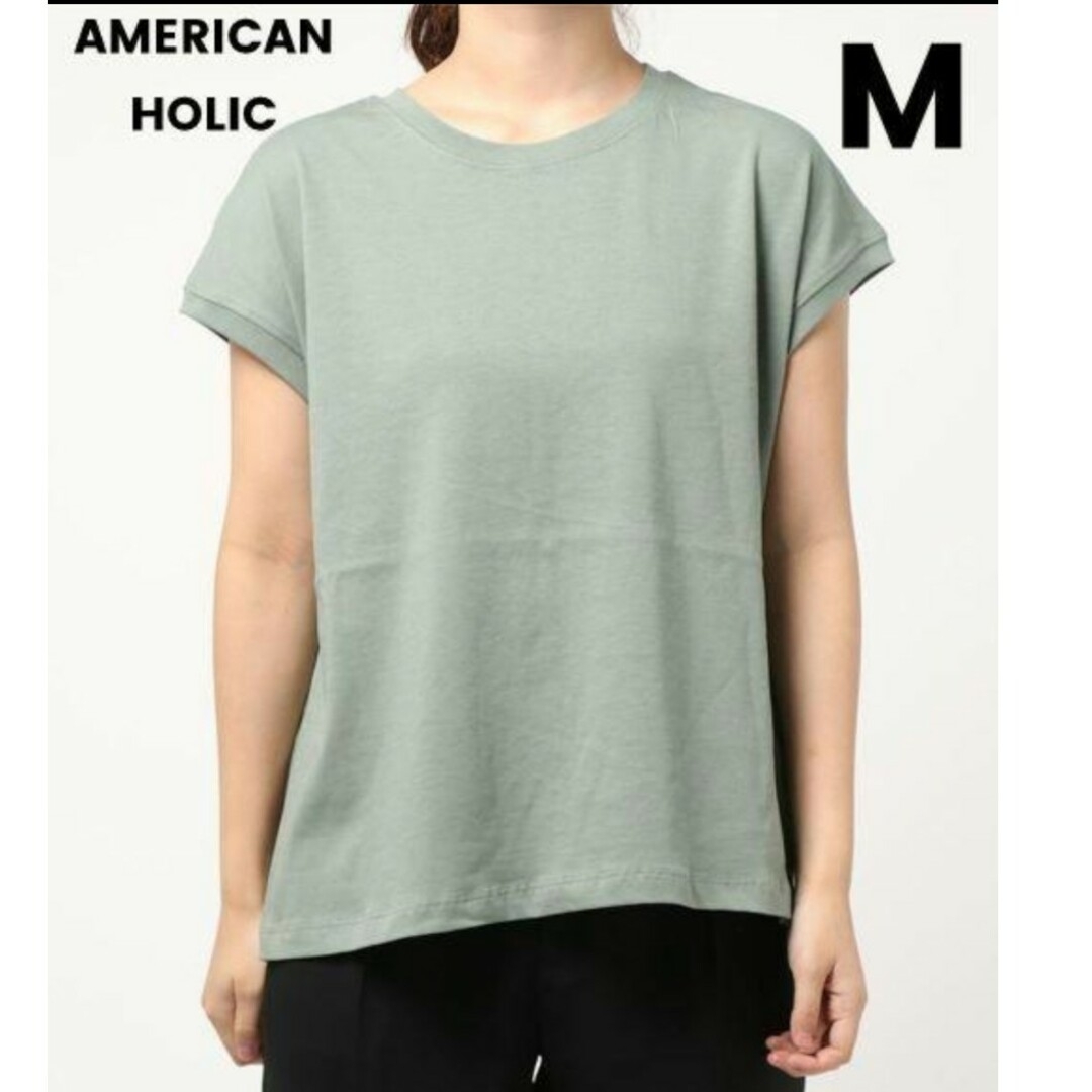 AMERICAN HOLIC(アメリカンホリック)のアメリカンホリック  Tシャツ  フレンチスリーブ  M レディースのトップス(Tシャツ(半袖/袖なし))の商品写真