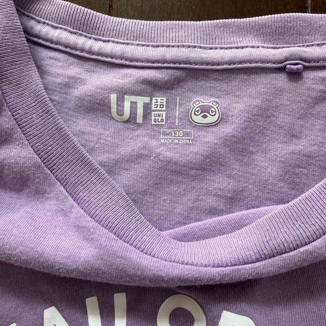 UNIQLO(ユニクロ)のUNIQLO ユニクロ　あつまれどうぶつの森コラボTシャツ　130 キッズ/ベビー/マタニティのキッズ服女の子用(90cm~)(Tシャツ/カットソー)の商品写真