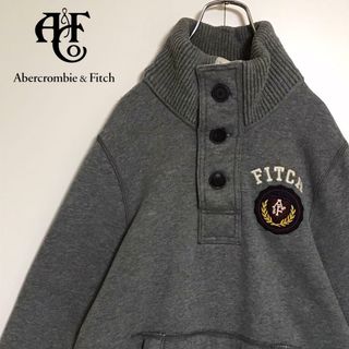 アバクロンビーアンドフィッチ(Abercrombie&Fitch)の【リブハイネック】アバクロンビー＆フィッチ　ハーフボタントレーナー　E1200(スウェット)