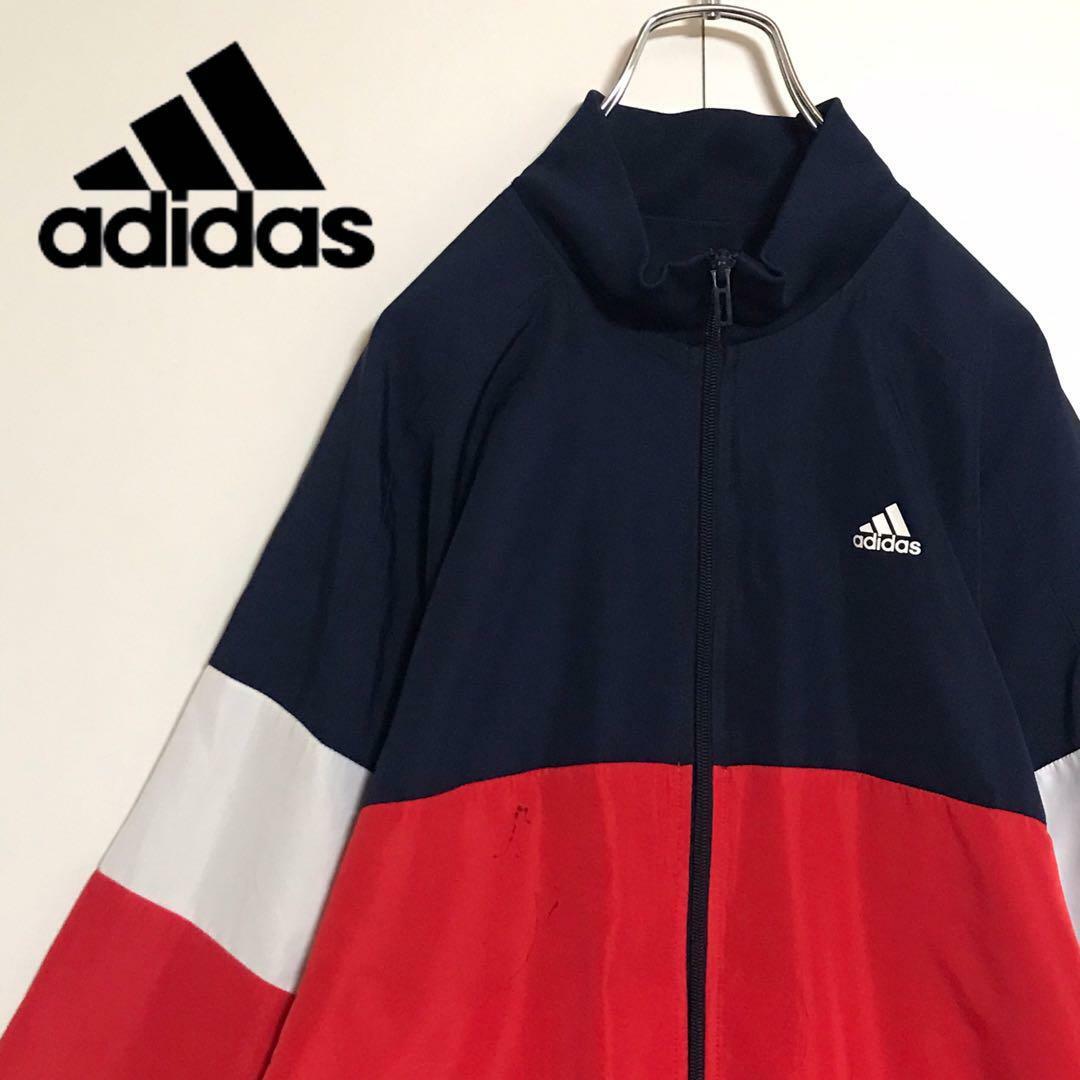 adidas(アディダス)の【マルチカラー】アディダス　ロゴ入りナイロンジャケット　H692 キッズ/ベビー/マタニティのキッズ服男の子用(90cm~)(ジャケット/上着)の商品写真