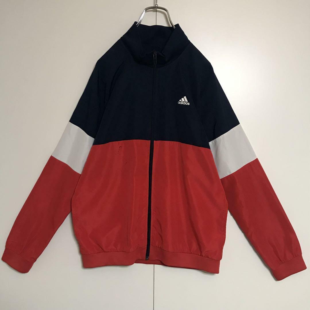 adidas(アディダス)の【マルチカラー】アディダス　ロゴ入りナイロンジャケット　H692 キッズ/ベビー/マタニティのキッズ服男の子用(90cm~)(ジャケット/上着)の商品写真