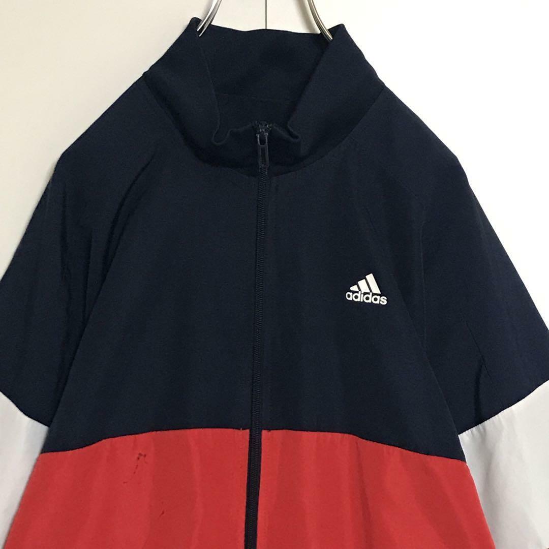 adidas(アディダス)の【マルチカラー】アディダス　ロゴ入りナイロンジャケット　H692 キッズ/ベビー/マタニティのキッズ服男の子用(90cm~)(ジャケット/上着)の商品写真