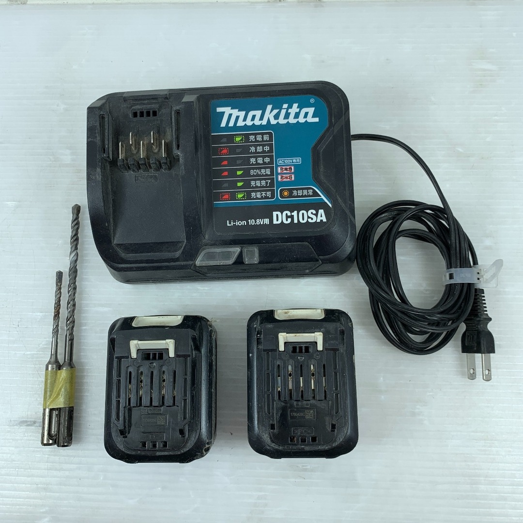 Makita(マキタ)のκκMAKITA マキタ 電動工具 ハンマドリル 充電器・充電池2個・ケース付 コードレス式 16mm 10.8v 001212011 HR166DSMX ブルー インテリア/住まい/日用品の文房具(その他)の商品写真