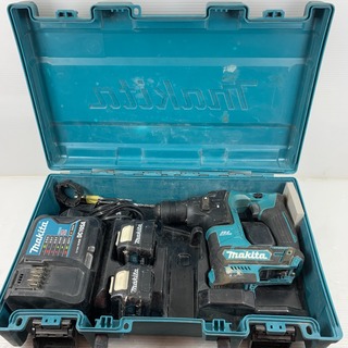 マキタ(Makita)のκκMAKITA マキタ 電動工具 ハンマドリル 充電器・充電池2個・ケース付 コードレス式 16mm 10.8v 001212011 HR166DSMX ブルー(その他)